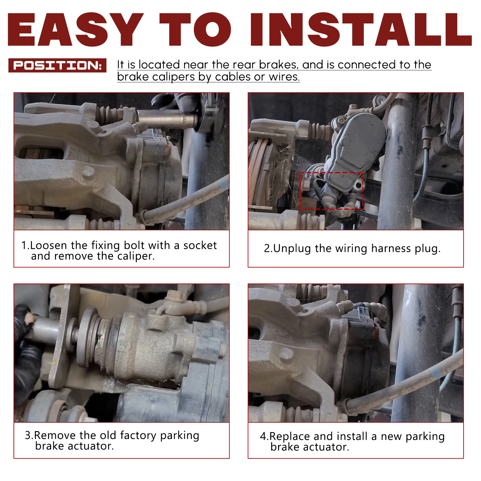 KA0G268EXA Привод двигателя стояночного тормоза Надежная работа KA0G 26 8EXA Замена для Mazda