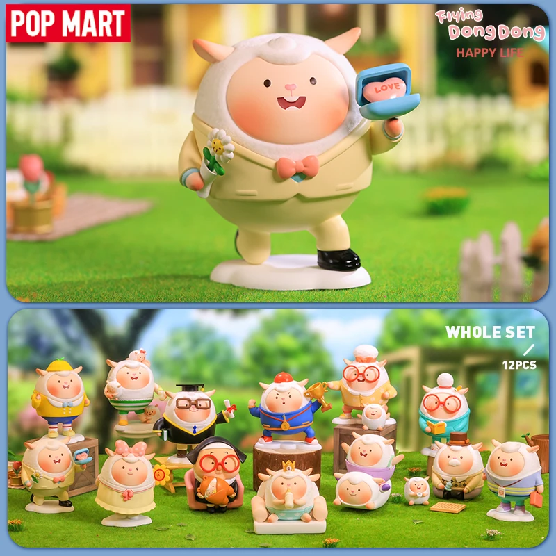 USER-X POP MART Flying Dong Dong Happy Life Series Blind Box kawaii Anime action doll figure toy Cute Girl Birthday Gift child
