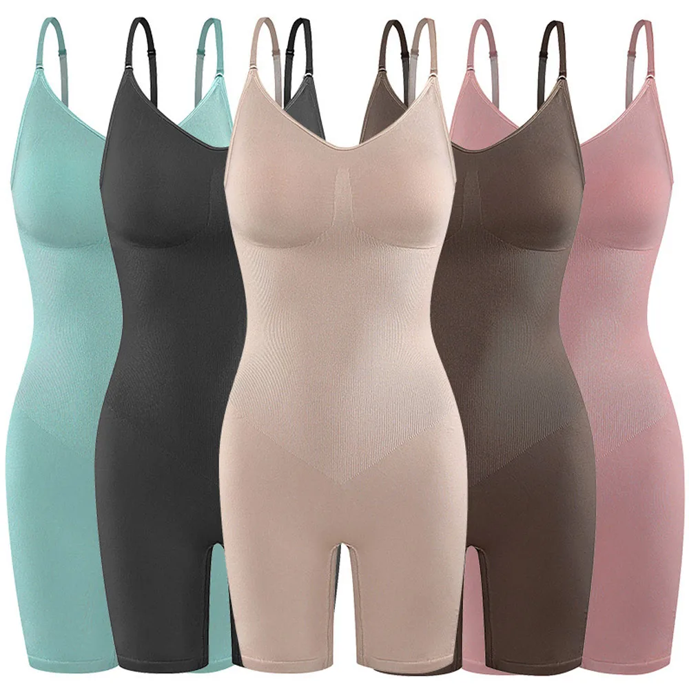 Women Full Body Shaper Bodysuit for Tummy Control Seamless Firm Plus Size Waist Trainer Shapewear Bodysuit