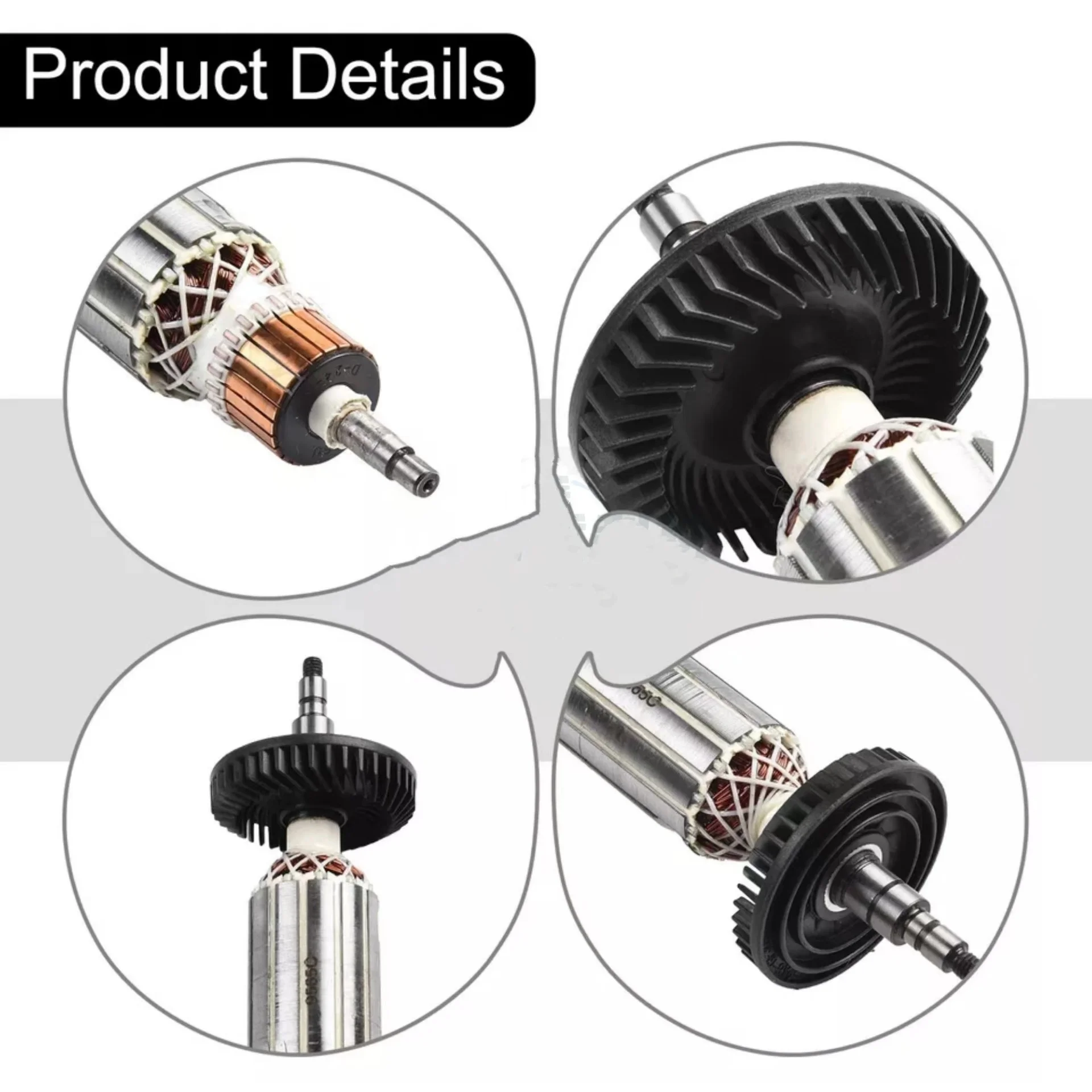 Якорь якоря для угловой шлифовальной машины 9565C 9565CV 9565CVR 9565PC 9565PCV 9564CV 220-240v часть