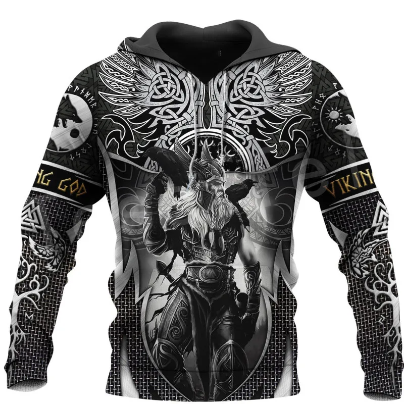 

2023 New Autumn Men's Hoodie Wolf Print 3D Sweatshirts Urban Trendy Oversized Tops Poleron Hooded Clothes Men Clothing