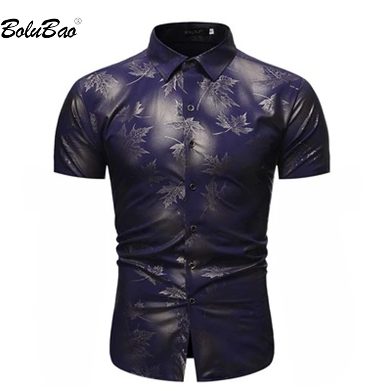

BOLUBAO 2023 Casual Shirt Men's Spring And Summer New Products Slim-Fit Trend Printed Short Sleeve High-Quality Design Shirt Men