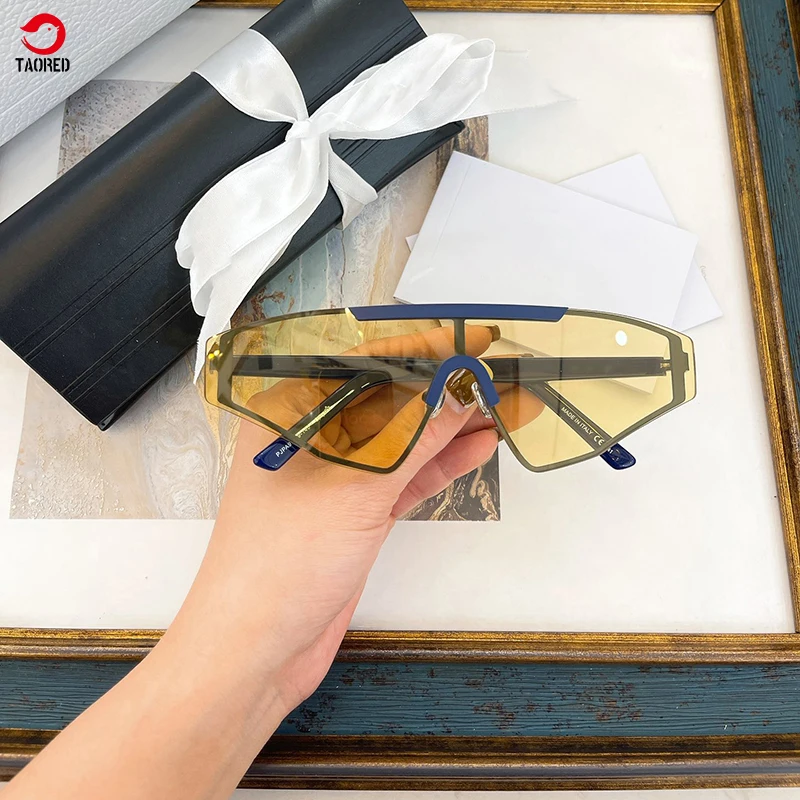 

Очки солнцезащитные «кошачий глаз» для мужчин и женщин, роскошные брендовые Элегантные дизайнерские солнечные очки, Италия, 2022