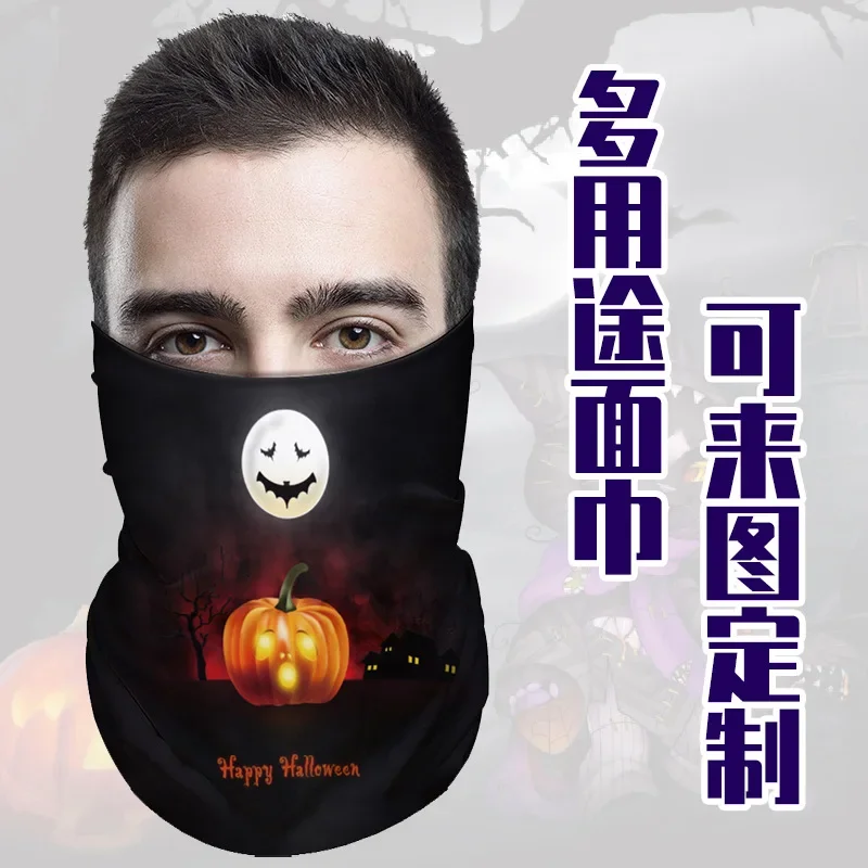 

Halloween Mask Cycling Sports Bandana Cross-border Amazon Outdoor Sports Ear Bandana Triangle Bandana wholesale