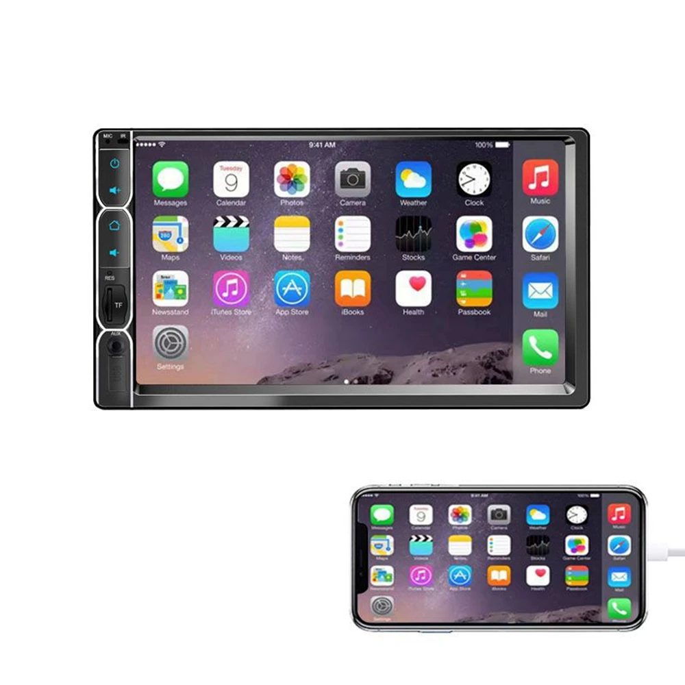 Автомагнитола с 7-дюймовым экраном автомобильная стереосистема Gps-навигация