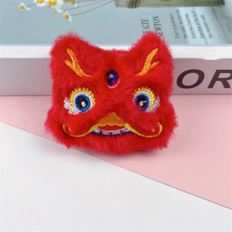 Милая игрушка-танец льва кулон брелок мультяшная мягкая кукла брошь