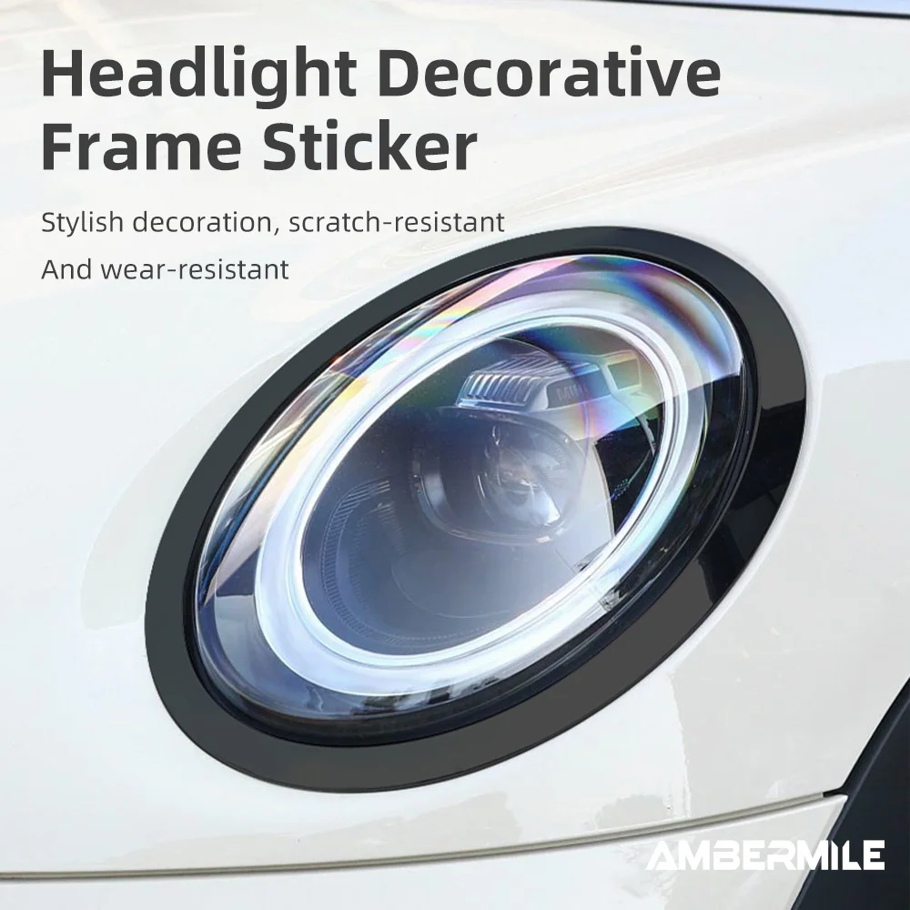 

Car Head Headlight Rear Tail Lamps Frame Ring Sticker For Mini Cooper R55 R60 R56 F54 F55 F56 F57 F60 Countryman Accessories