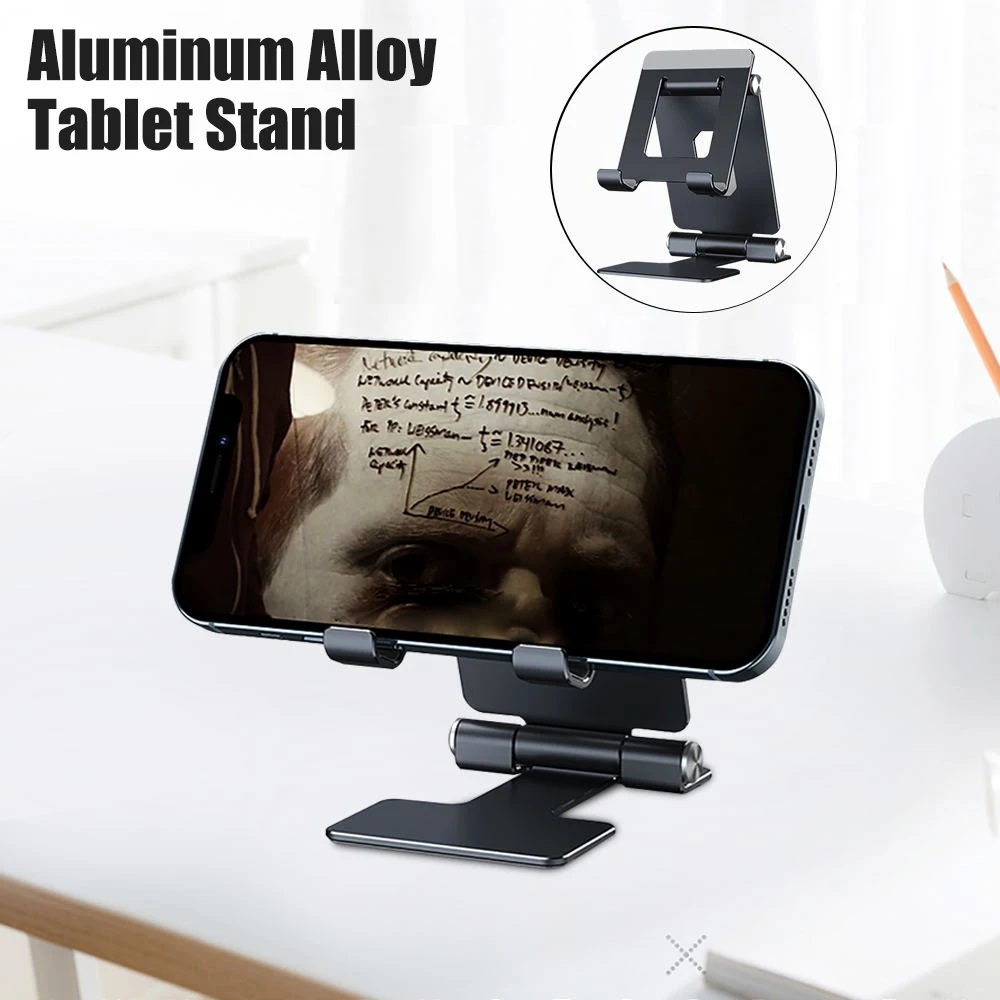 

Tablet iPad Holder Stand Aluminum Cell Phone Stand Tablet Stand Support Mobile Phone For iPhone 13 12 Xiaomi Samsung Huawei
