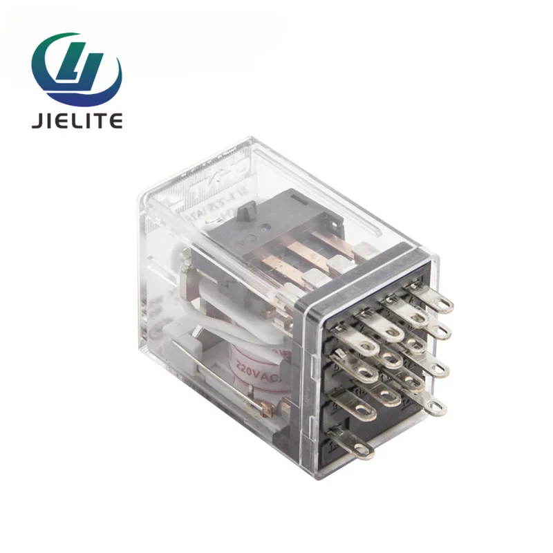 Реле мощности JZX-22F(D)4Z, 3А, 220В переменного тока, с индикатором, 14 контактов, защита от перегрузки, электрическое реле, компонент для генератора. (art.: 3920dd03c5653) - 3920dd03c5653