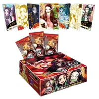 demon slayer collection card tcg game letters cards table toys for family children christmas gift