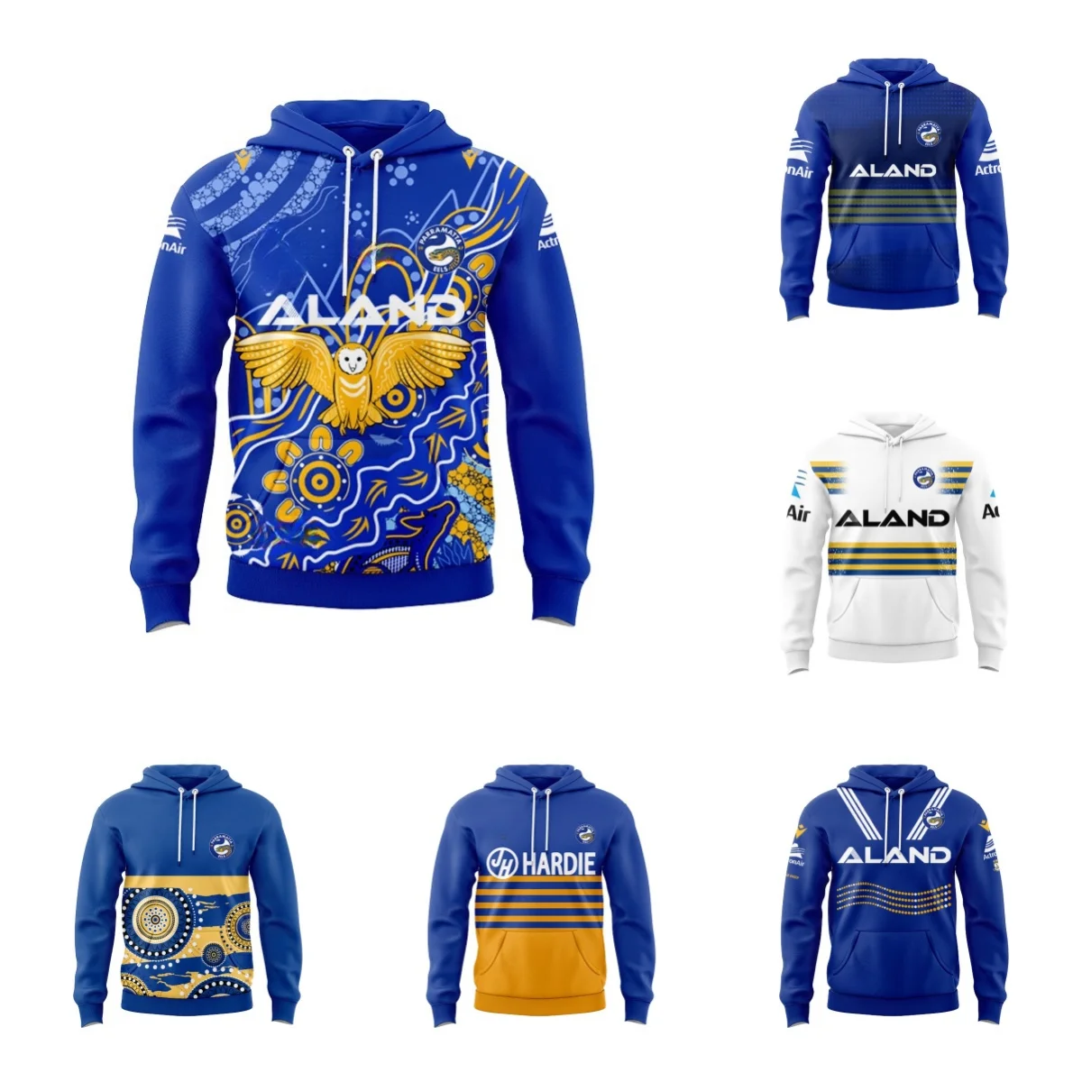 Джерси Parramatta Eels 2024 года коренных джерси-HOODIE