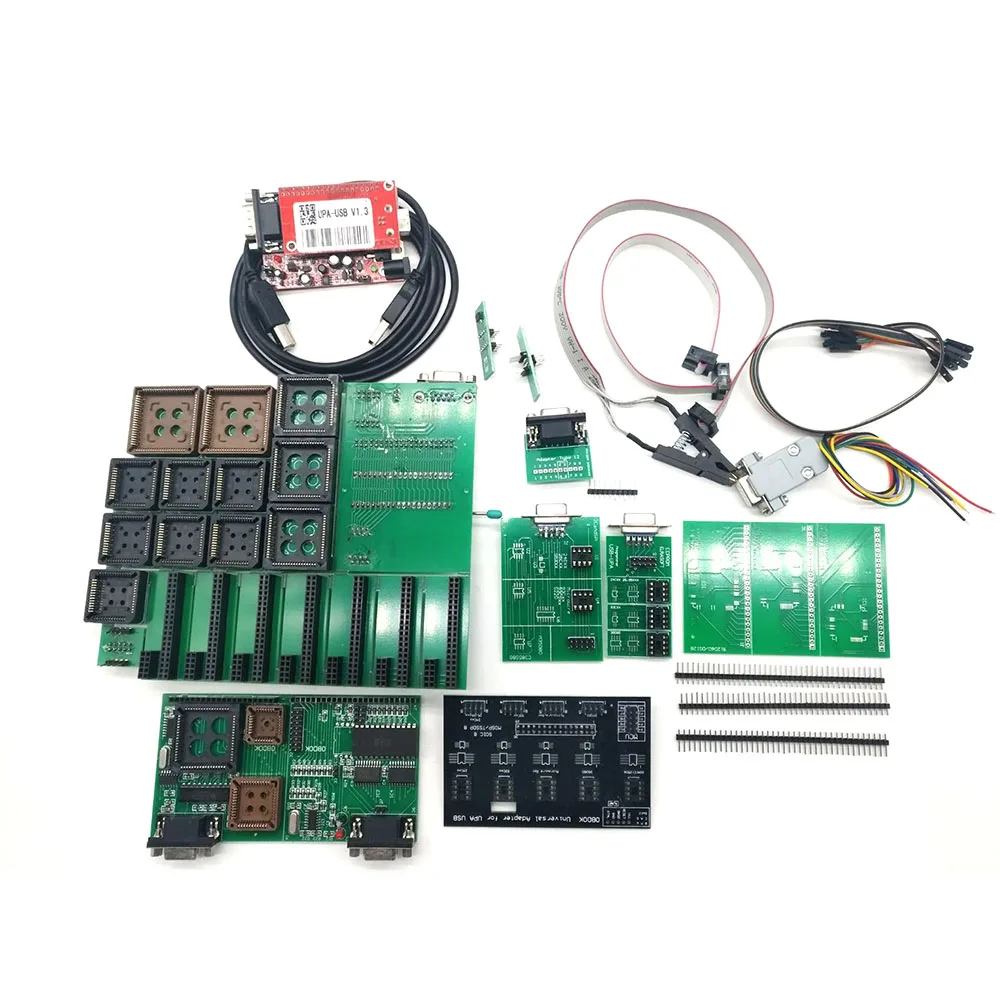 

New UPA USB V1.3 Full Kit 1.3 Universal Adapter UUPA TMS NEC Eeprom Board 8 Soic Jumper Connector Cable ECU Clip Key Programmer