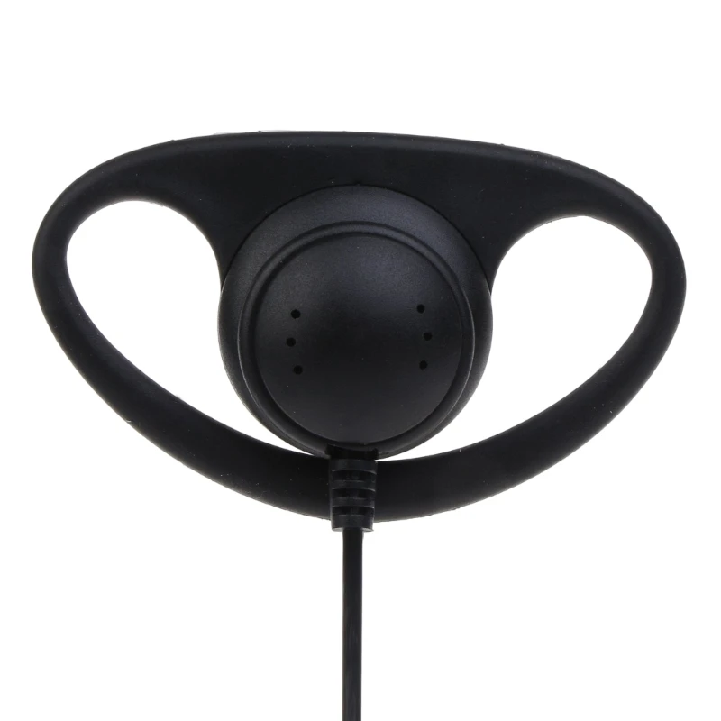 D-Shape Earpiece Headset Radio Earhook Earphone Quality ABS & Metal fitting for P8268 P8668 APX6000 APX7000 APX2000