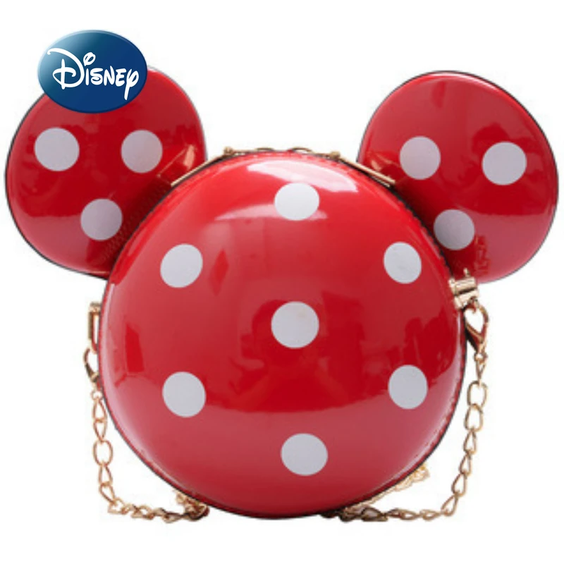 

Disney New Cartoon Mickey Girl One Shoulder Messenger Bag High Quality PU Children Oblique Bag Zipper Cute Children's Coin Purse