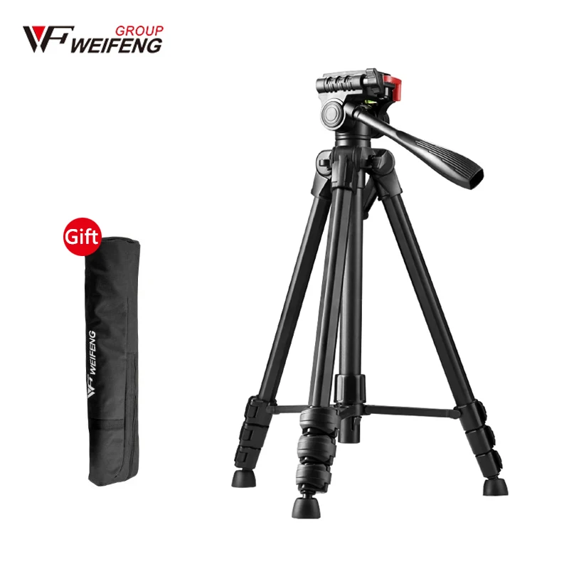 Штатив WeiFeng для профессиональной фото-и видеосъемки, портативный Трипод из алюминиевого сплава для цифровой зеркальной фотокамеры