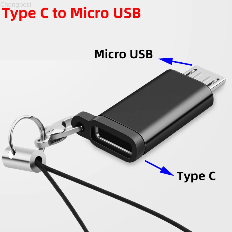 Кабель-адаптер USB Type-C мама-Micro папа для телефонов Android зарядное устройство Sycn Otg