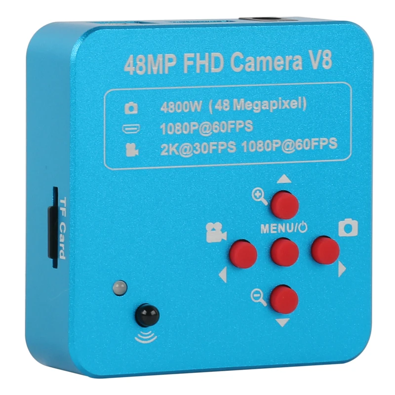 ใหม่ล่าสุด48MP 2K HDMI UBS กล้องจุลทรรศน์วิดีโอกล้อง100X 130X 180X 200X 300X 500X Monocular เลนส์56 LED Light สำหรับ PCM SMD Soldering