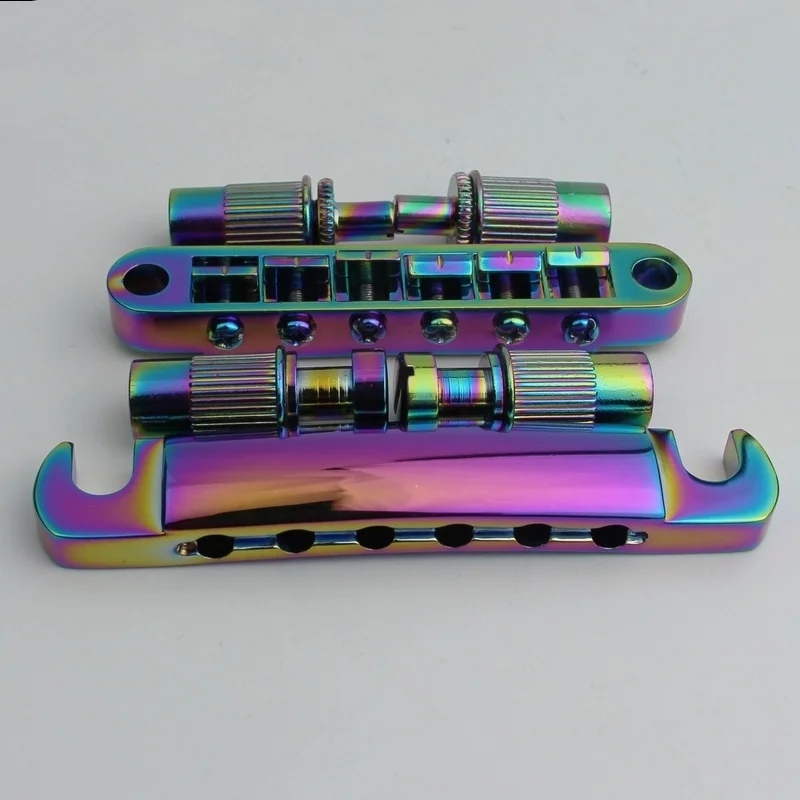 GUYKER Chameleon Rainbow Set Pickup + Lock String Tuners Tune O Matic Электрогитарный бридж крышка