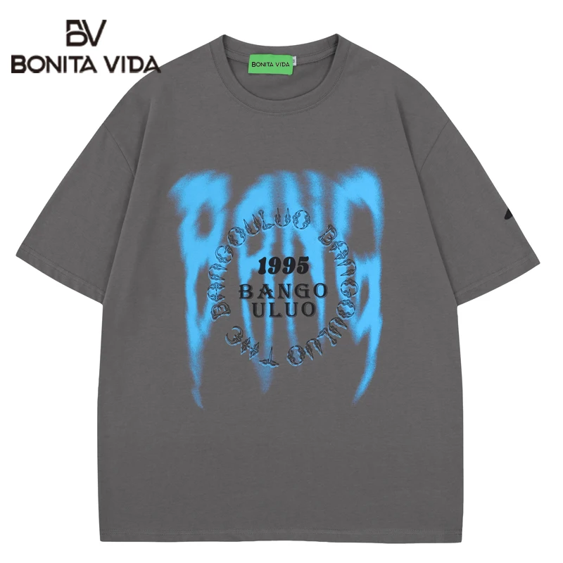 

Vintage T-Shirts Y2K Streetwear Hip Hop Shadow Letter Print Punk Gothic Tshirt Men Harajuku Casual Short Sleeve Tee Shirt