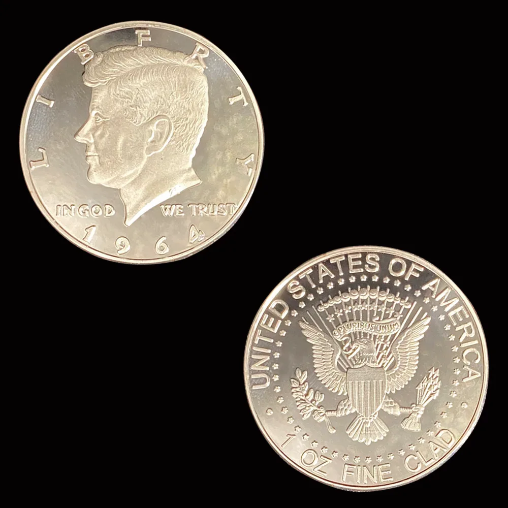 Юбилейные коллекционные монеты из серебра 1964 пробы США |