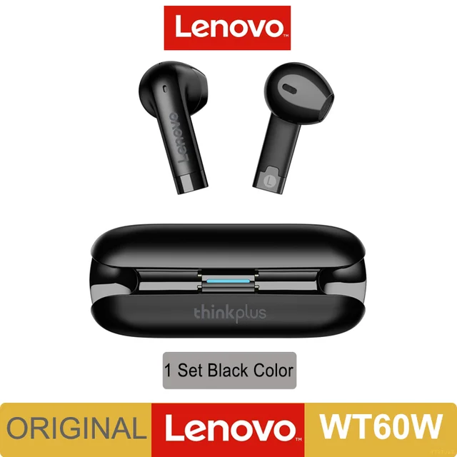 TWS-наушники Lenovo TW60 с поддержкой Bluetooth 5,3, 300 мА · ч