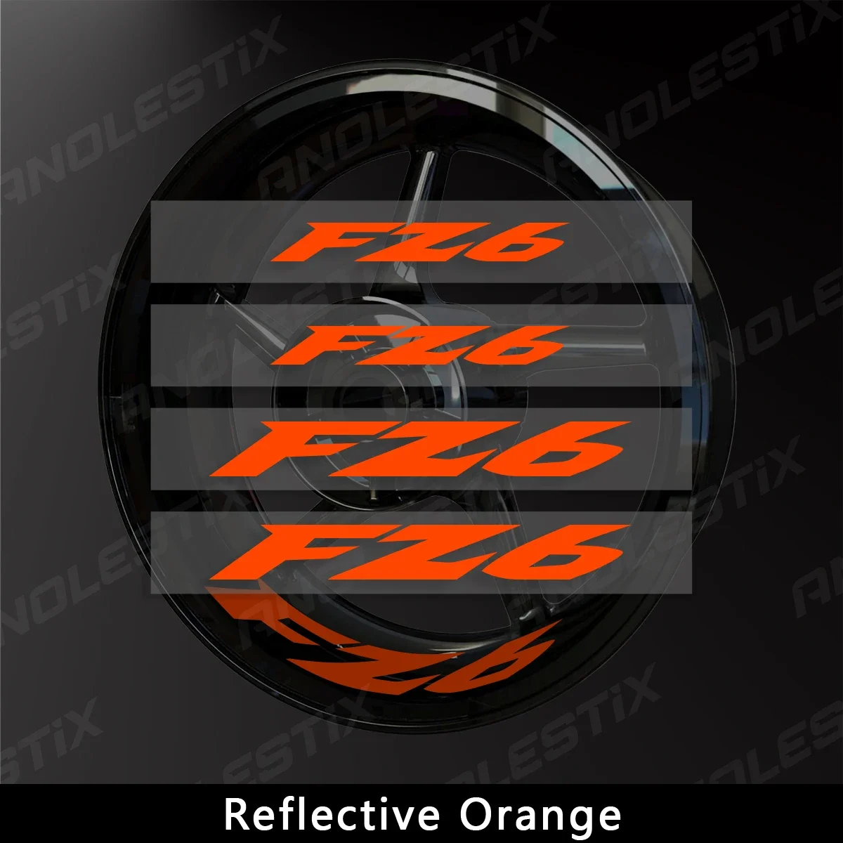 

Светоотражающая наклейка на колесо мотоцикла AnoleStix, наклейка на обод, полосатая лента для YAMAHA FZ6 600 2019 2020 2021 2022 2023