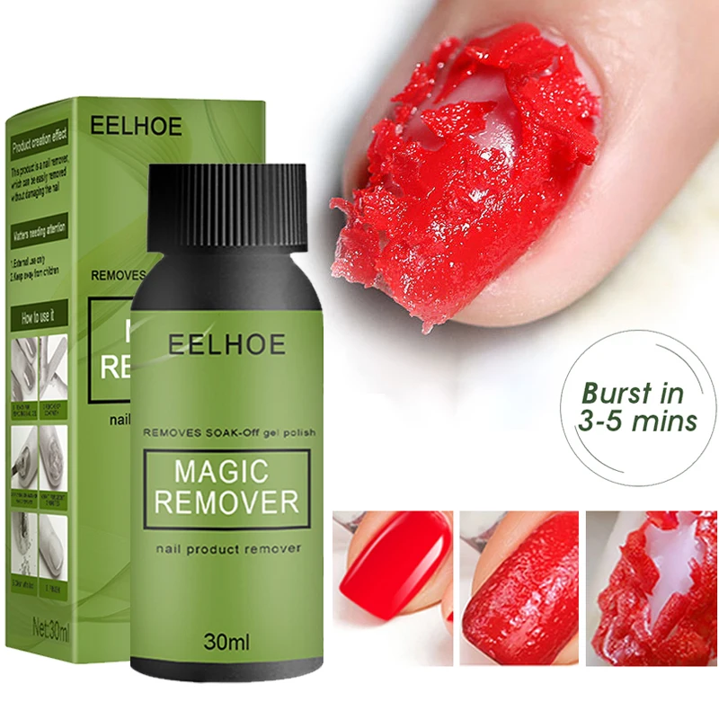 

3 Minute Remove Nail Polish Magic Burst Gel Polish Remover Soak Off Sticky Layer Cleaner Nail Degreaser Semi-permanent Nail Tool