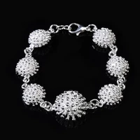 2022 new silver plated bracelet seven flowers for women retro wedding party luxury fashion jewelry jewellery girlfriends gift