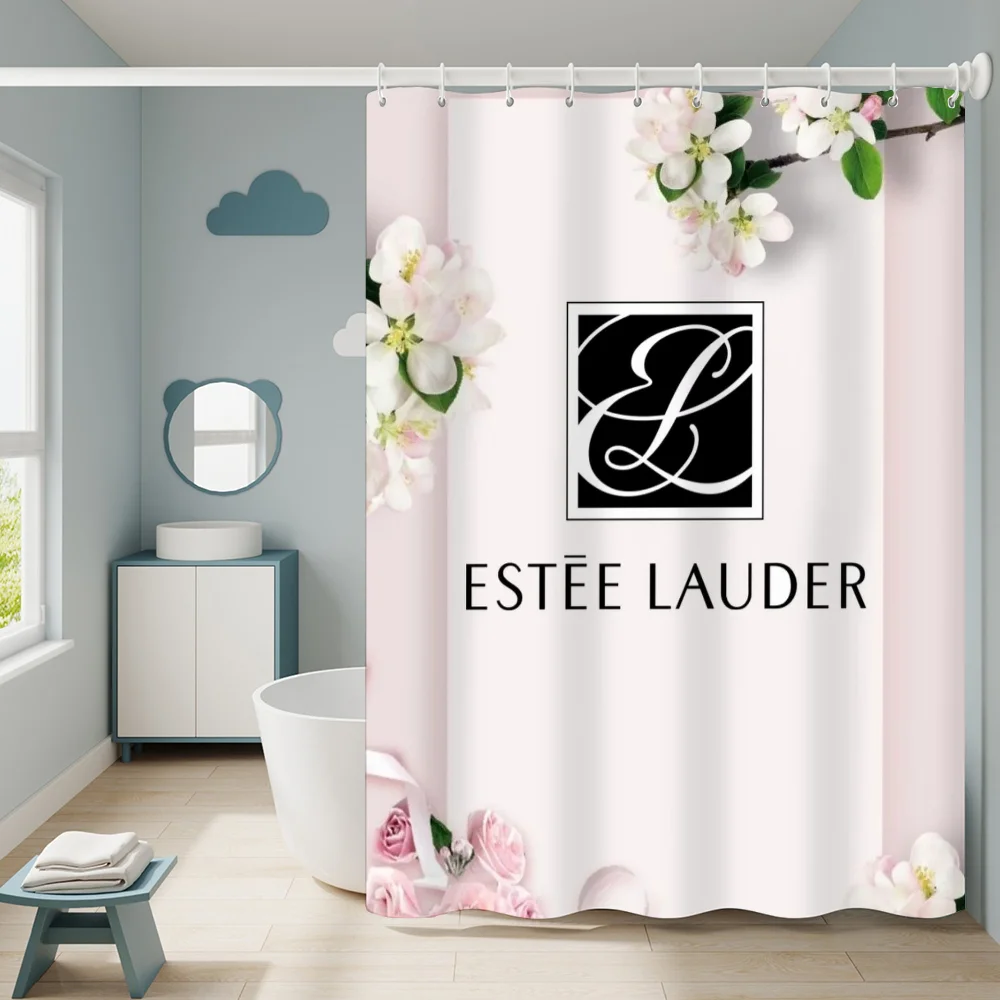 Занавеска Для Душа E-estee L-lauder Ванной Комнаты Водостойкая Полиэстеровая Складная