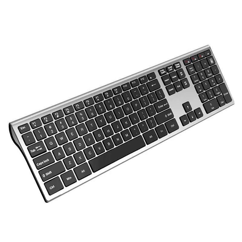 

109 Keys Full Size 2.4G Wireless Keyboard, Ultra Slim Scissors Switch Keyboard For Windows Mac OS Laptop Desktop PC