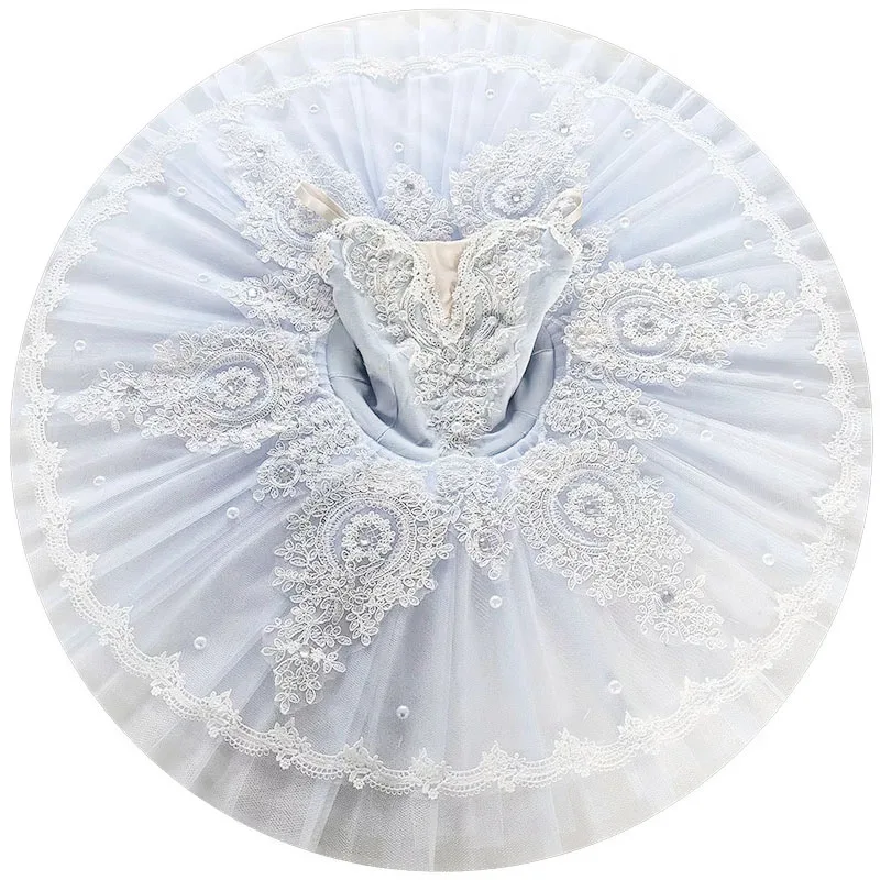 Сине-белое платье балерины профессиональная балетная пачка для детей девочек и