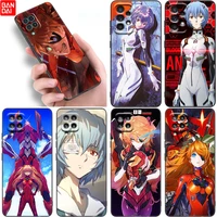 anime evangelion phone case for samsung galaxy a12 a13 a21s a22 a23 a31 a32 a33 a50 a51 a52 s a53 a70 a71 a72 a73 5g black cover