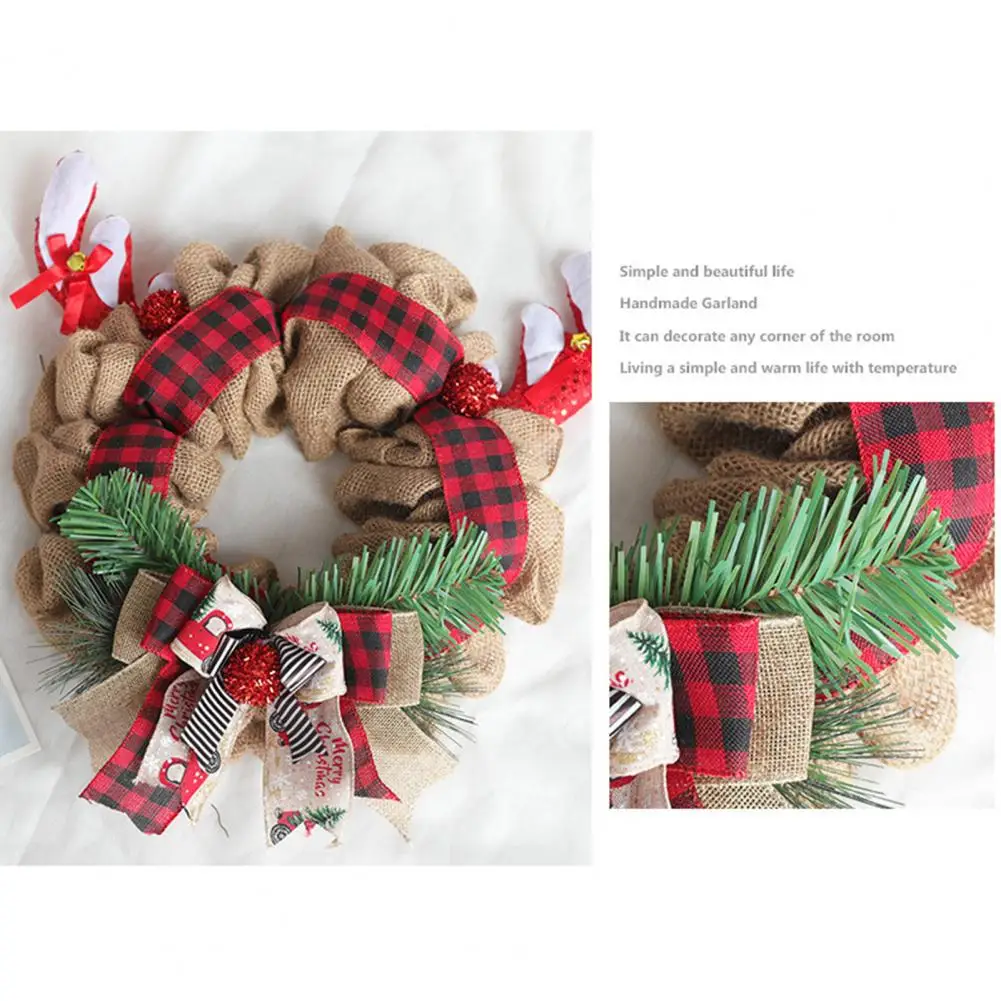 

Рождественский венок, модный естественный красивый домашний Рождественский Декор, гирлянда, подвесная дверная гирлянда