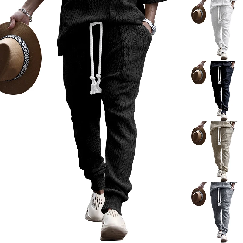 Новинка 2024 модные мужские брюки в японском и корейском стиле Свободные