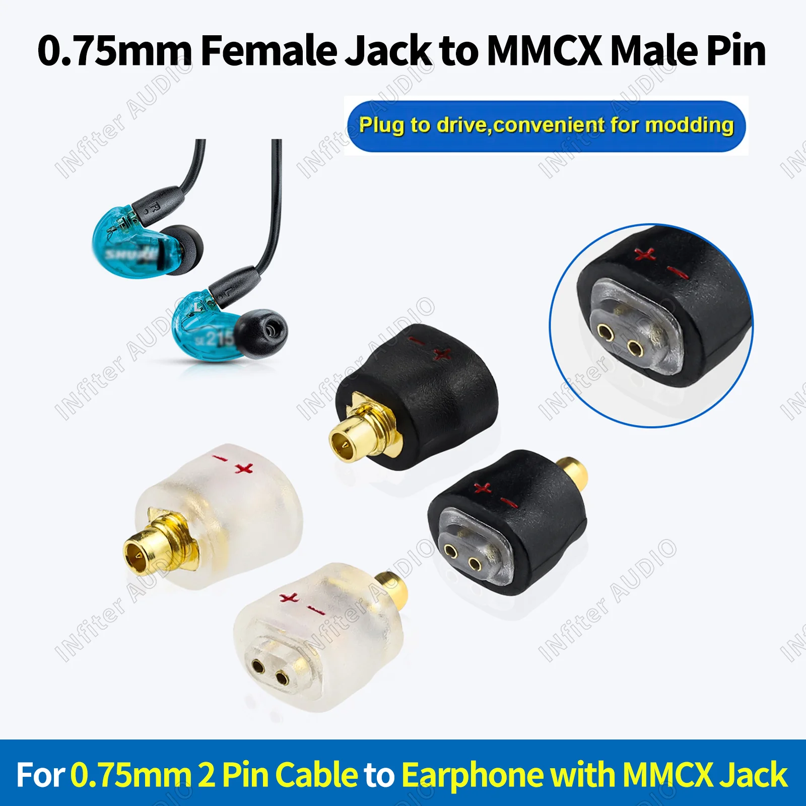 Адаптер mmcx 0 75 мм до 2-контактный ue10pro адаптер