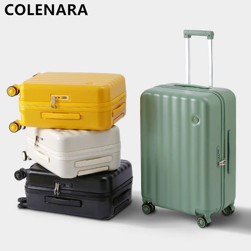 COLENARA New Suitcase Ladies Cute Korean Version of The Trolley Case Male Password Box Tide Boarding Box Rolling Luggage