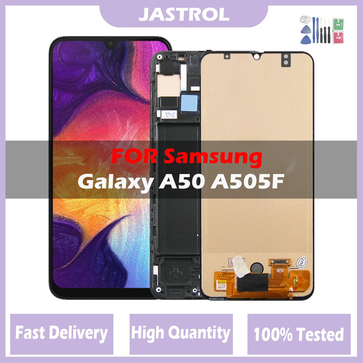 

Super AMOLED для Samsung Galaxy A50 SM-A505FN/DS A505F/DS A505, ЖК-дисплей, сенсорный экран, дигитайзер для Samsung A50, ЖК-дисплей с рамкой