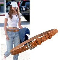 thin belt female simple versatile leisure literature art brown belt decoration with skirt and jeans with fashion womens belt