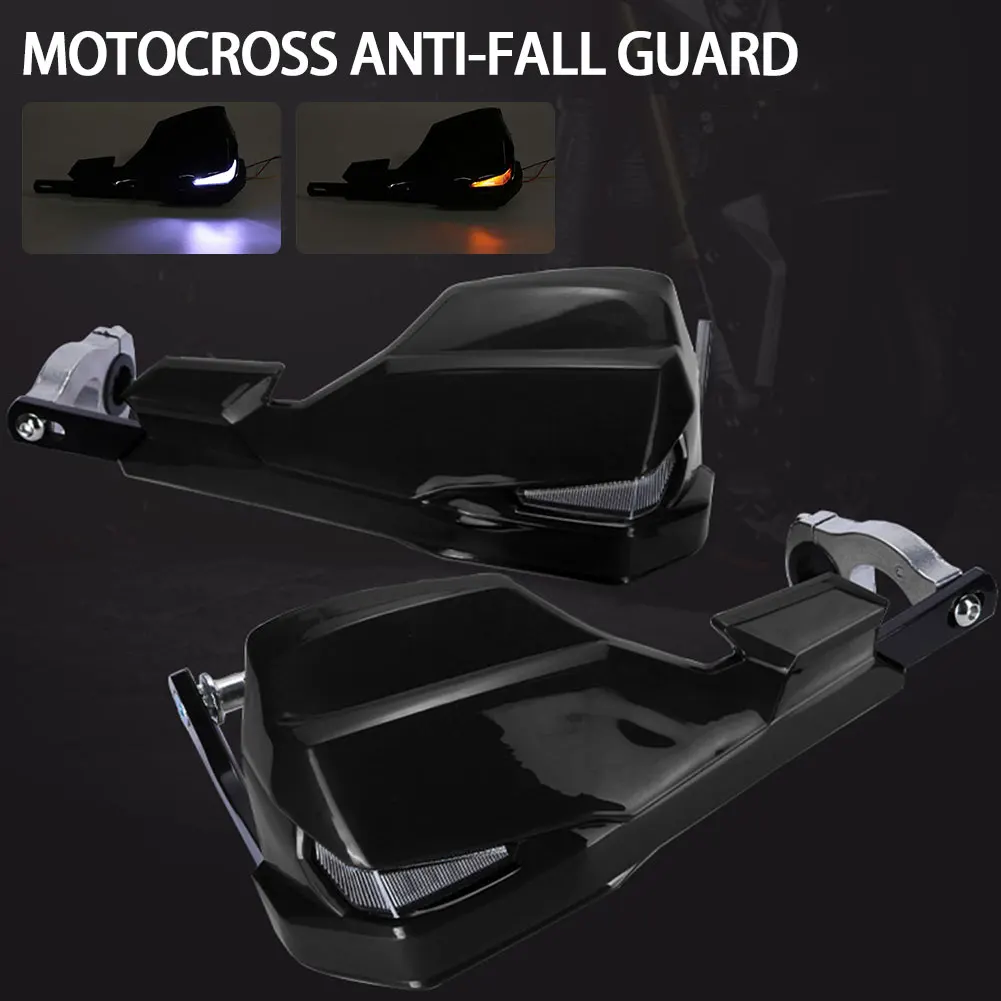 1 пара 22 мм 25 28 универсальный мотоциклетный руль защита руля светодиодная