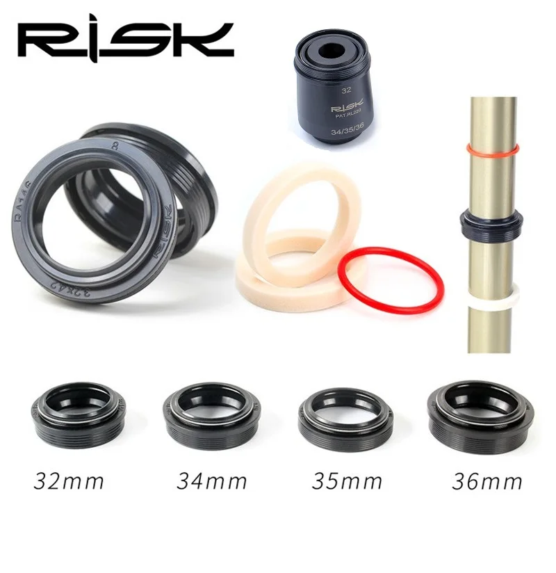 

Mountain Bike Front Fork Tube Wiper 32mm 34mm 35mm 36mm Dust Seal Sponge Oil Seal Compatible Rockshox/Fox/Sr Suntour Front Fork