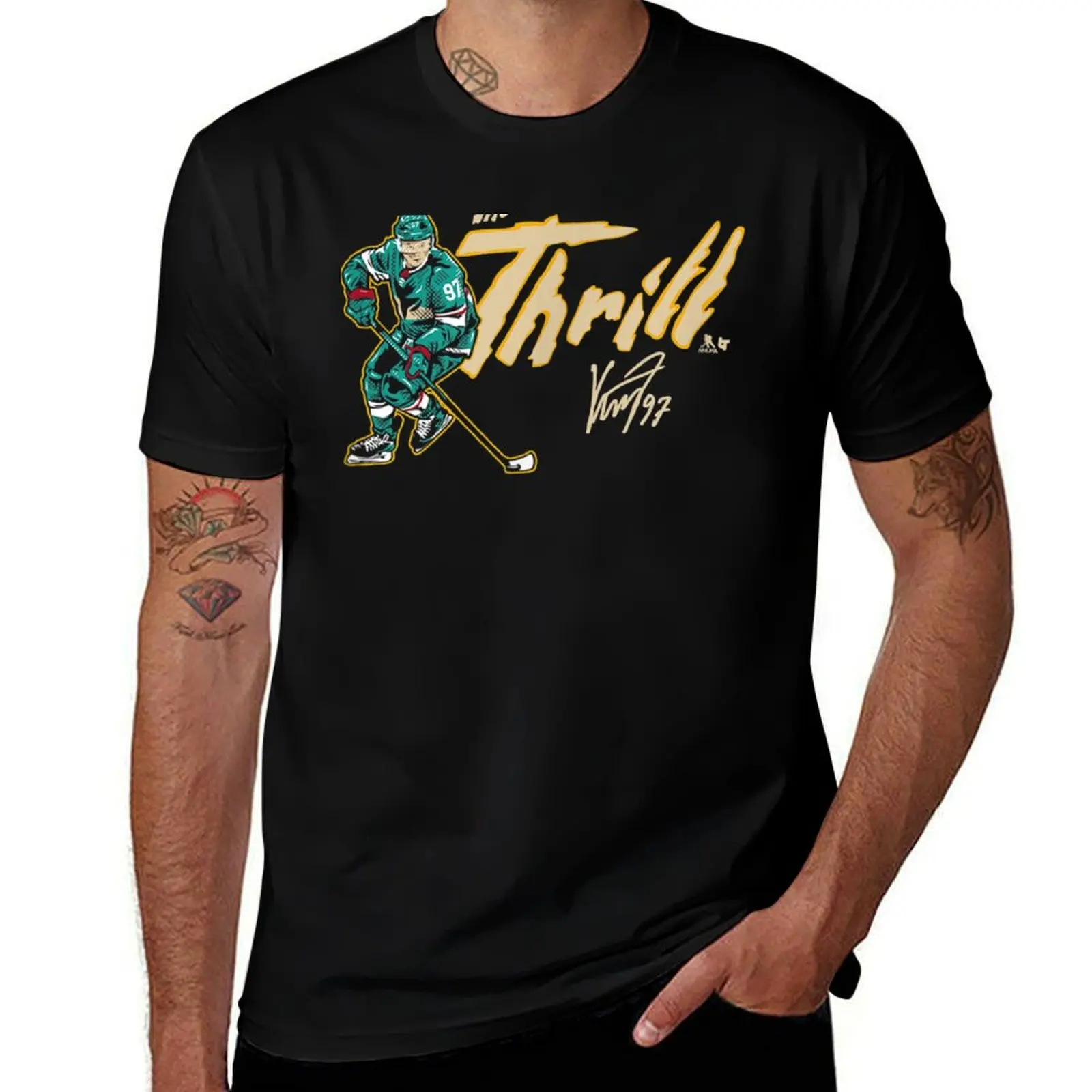Фото Официально лицензированная футболка Kirill Kaprizov - Kirill The T-Shirt с повседневным принтом №1