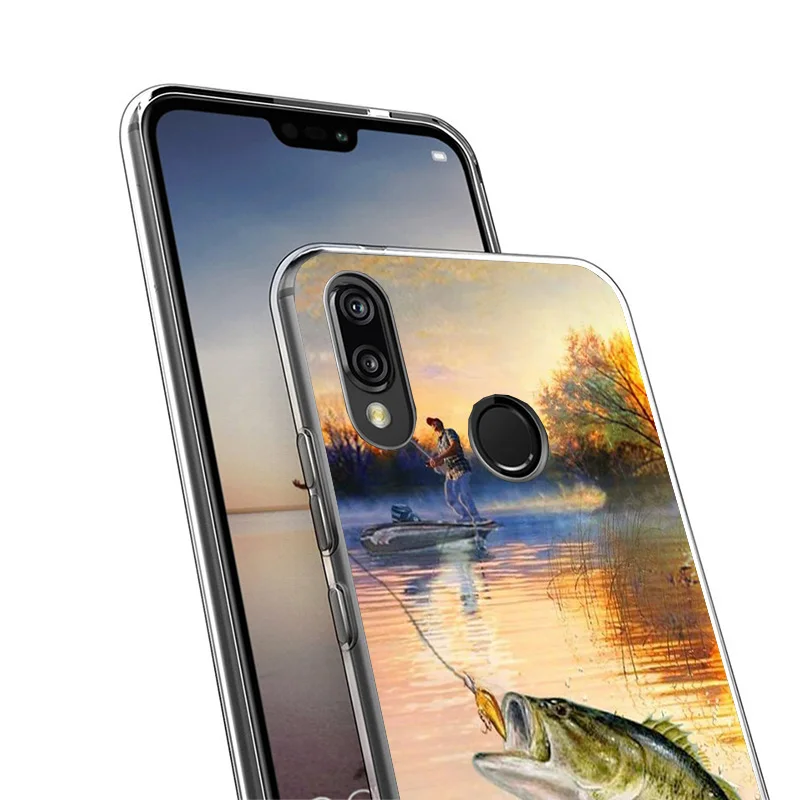 Offshore Angling Fishing Fish Rod Phone Case For Huawei P40 P30 P20 P10 Lite Mate 20 10 Pro P Smart Z Y5 Y6 Y7 Y9 Personalized
