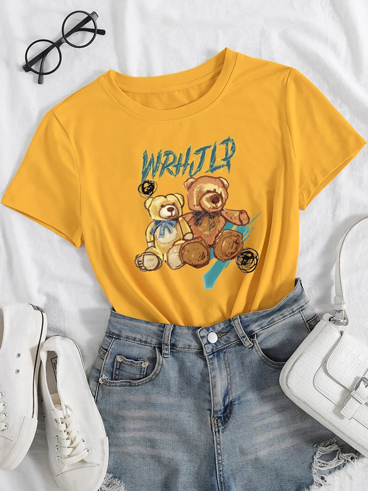 Женская футболка с рисунком летняя дышащая |