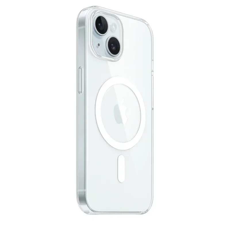 Оригинальный магнитный прозрачный чехол для iPhone 16 15 14 13 12 11 Pro Max Plus Mini 8 7 XS XR Magsafe