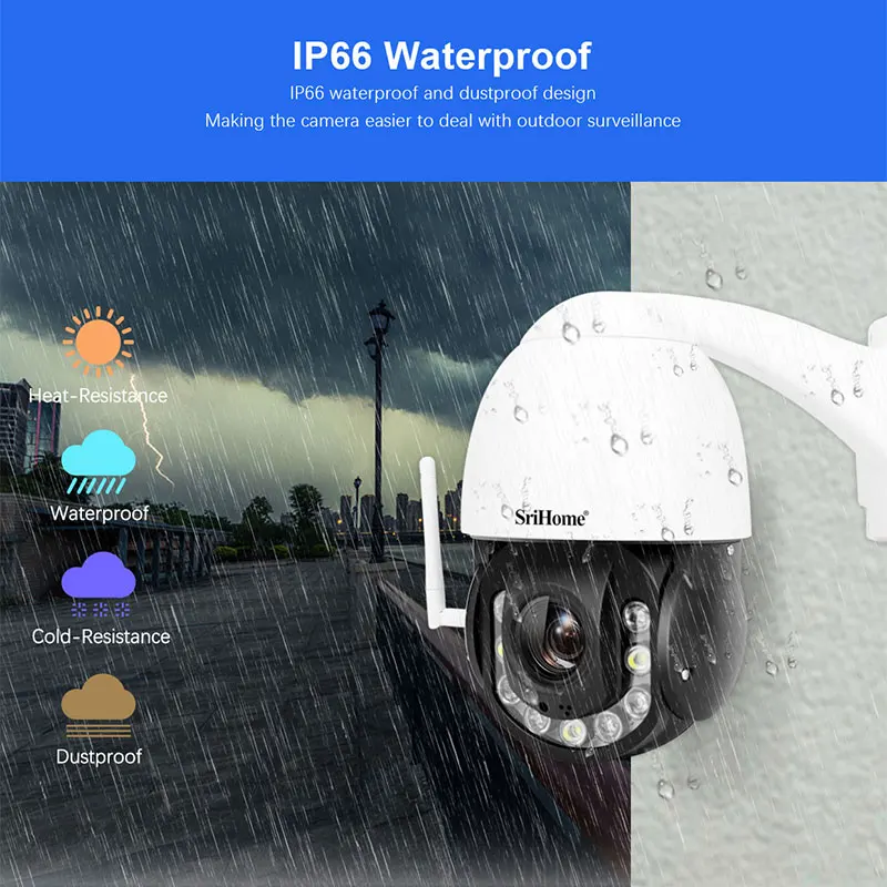Камера видеонаблюдения Srihome 5 0 МП с оптическим зумом