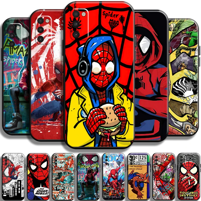 

Avengers Spiderman Comics For Samsung Galaxy M10 Phone Case Soft Cover Cases Carcasa Funda Liquid Silicon Shockproof Shell