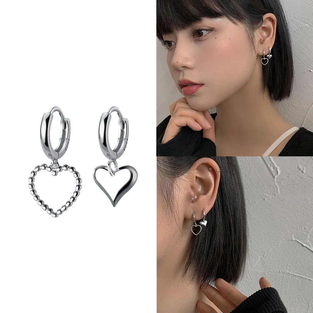 

1 Pair Silver Color Heart Ear Bones Clip For Woman Girl Earring Bridal Wedding Party Jewelry Gifts Trendy Jewelry Gifts