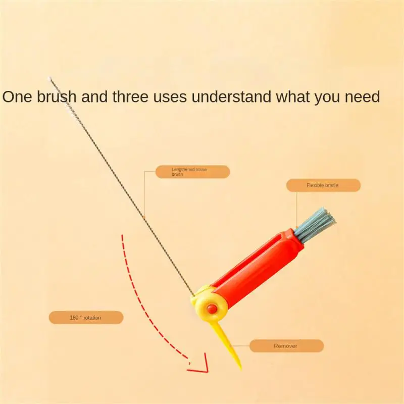 

Multifunctional Water Cup Straw Brushes Hard Bristles Household Cleaning Brushes Household Accessories Cup Brush Kitchen Tools