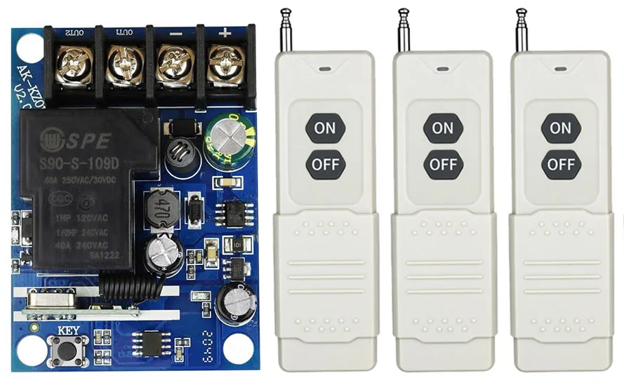 Универсальный беспроводной переключатель дистанционного управления 433 МГц 12 В