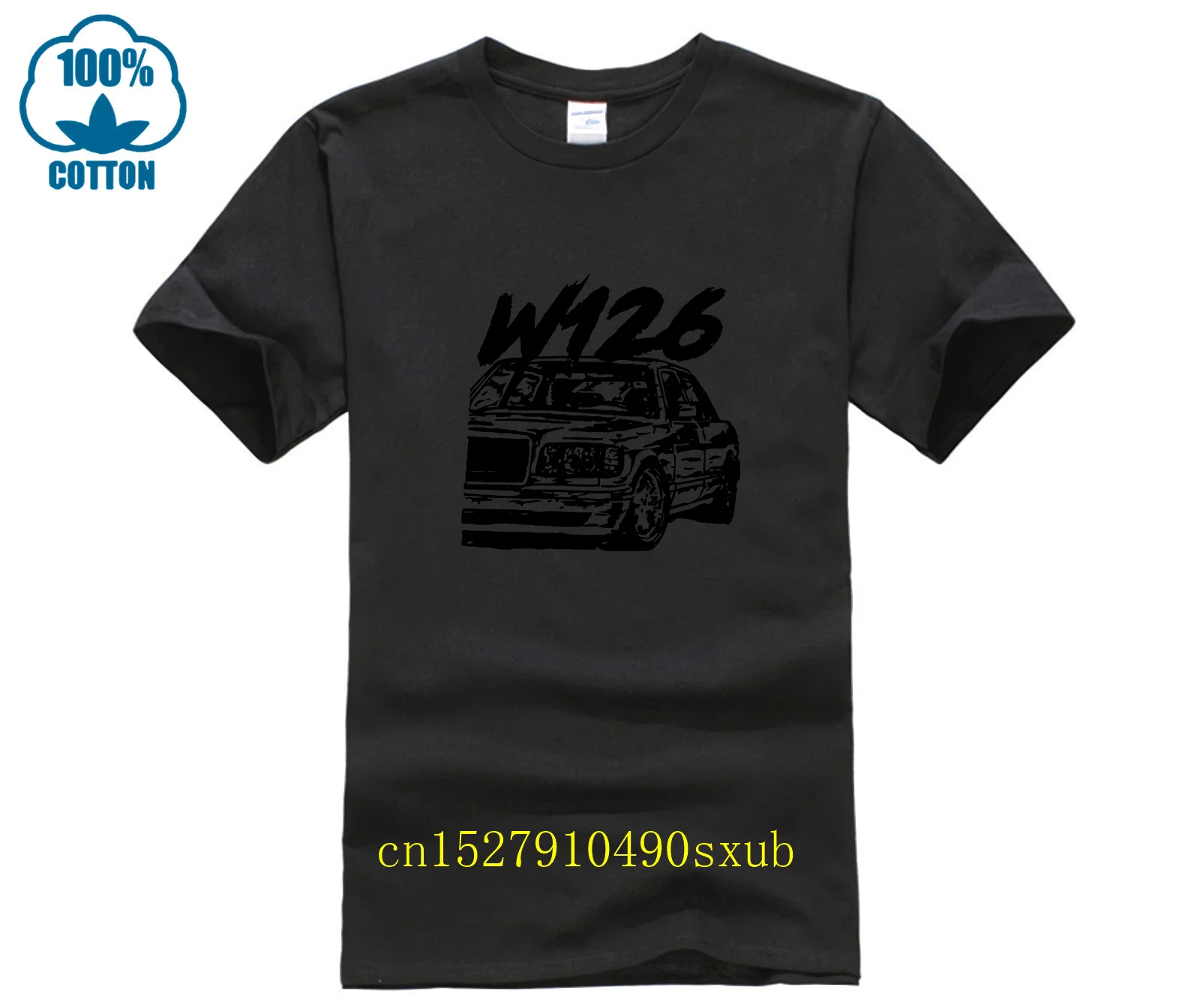 Прямая поставка w126 Футболка мужская модная брендовая футболка большого размера